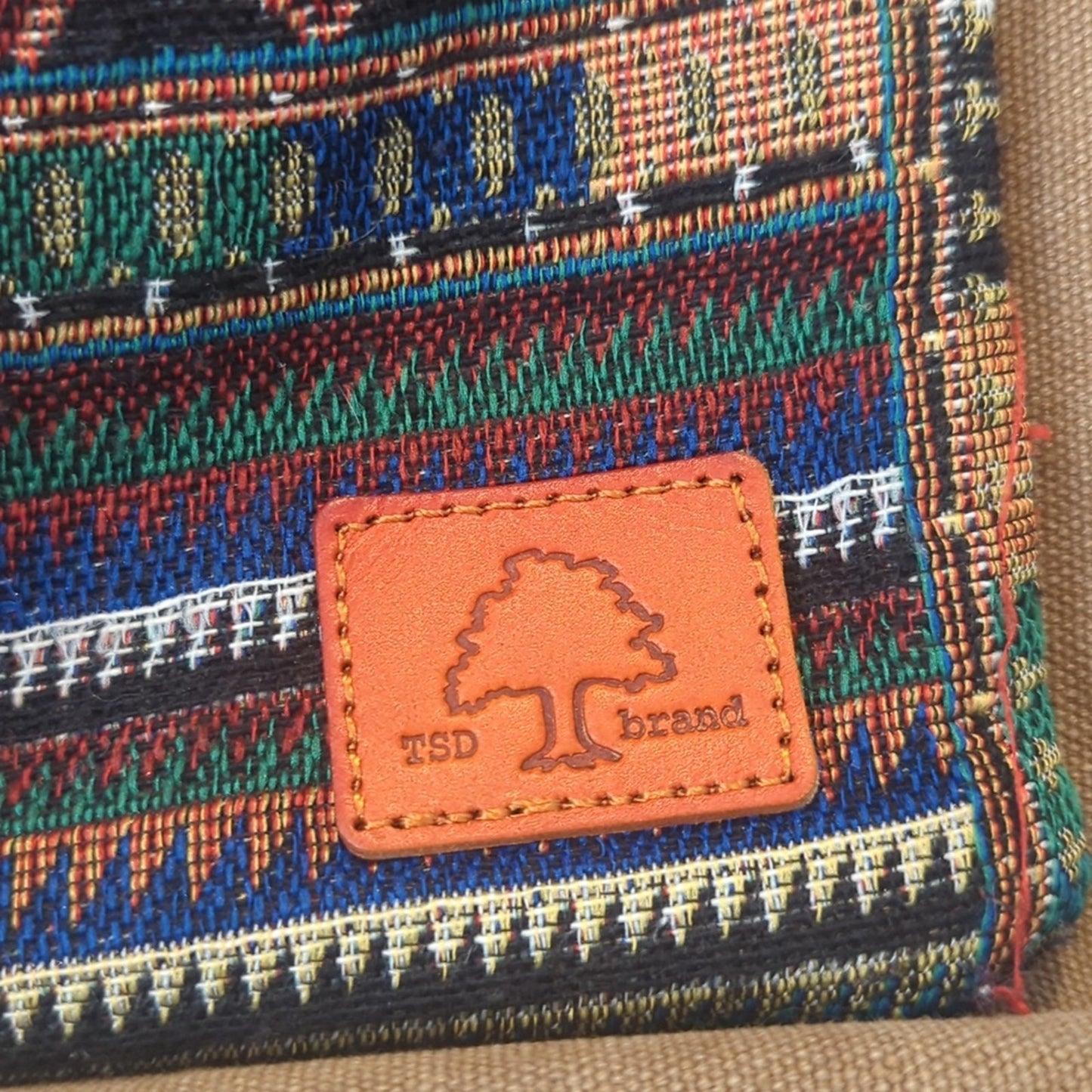 TSD Brand Four Seasons Tribal Pattern Boho Convertible Backpack/Shoulder Bag