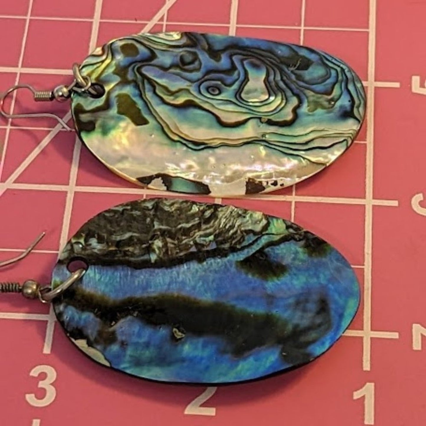 Abalone Gemstone Set--Necklace and Earrings