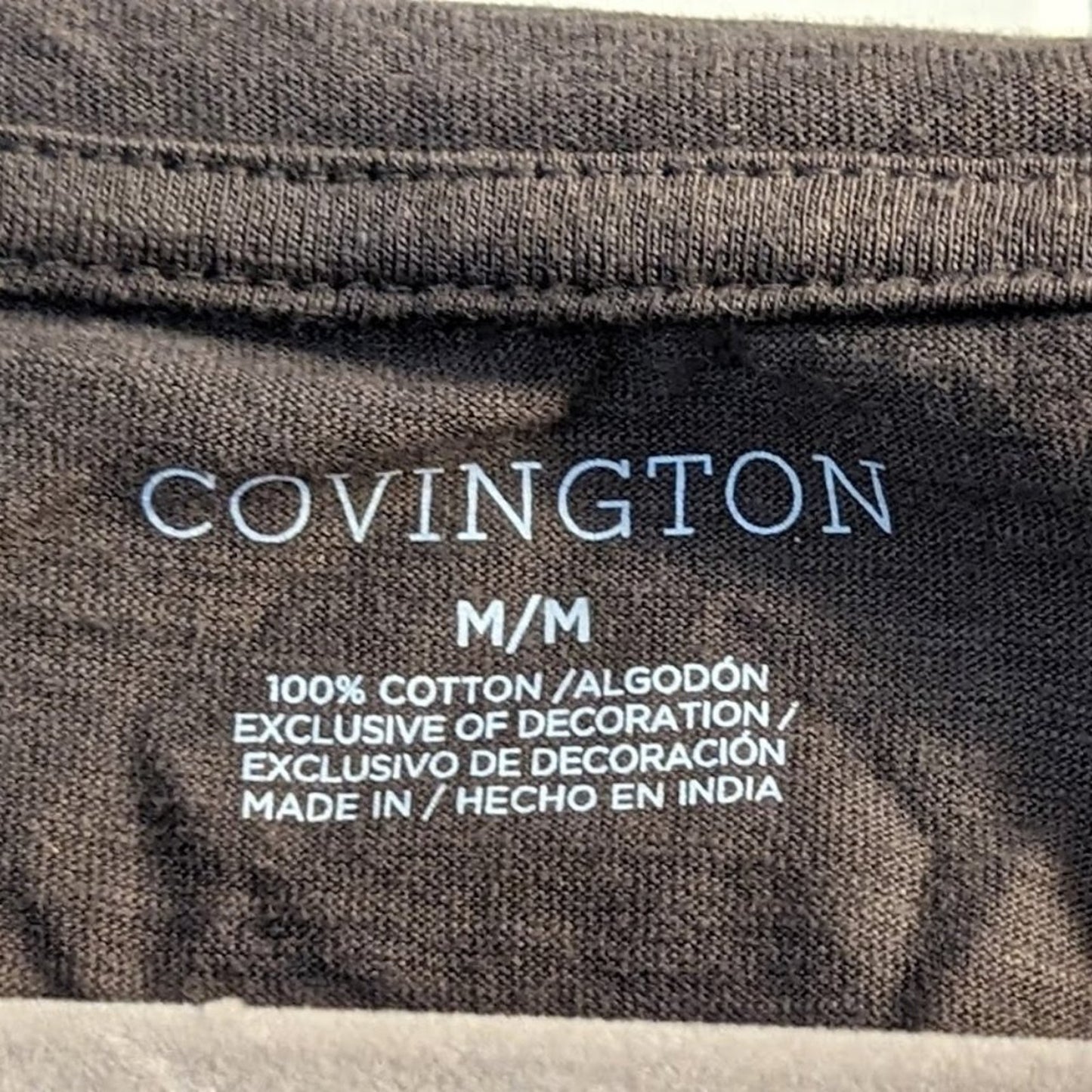 Covington NWT Medium Mushroom Shirt with Bow Embellishment