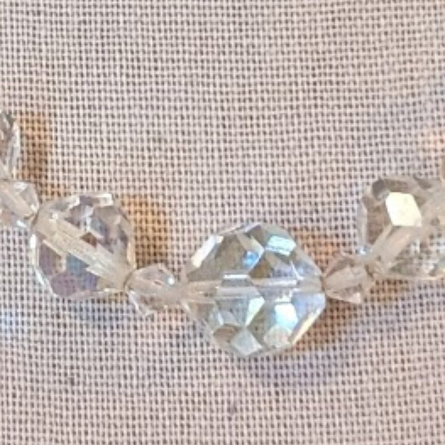 1950s AB Crystal Graduated Beaded Necklace