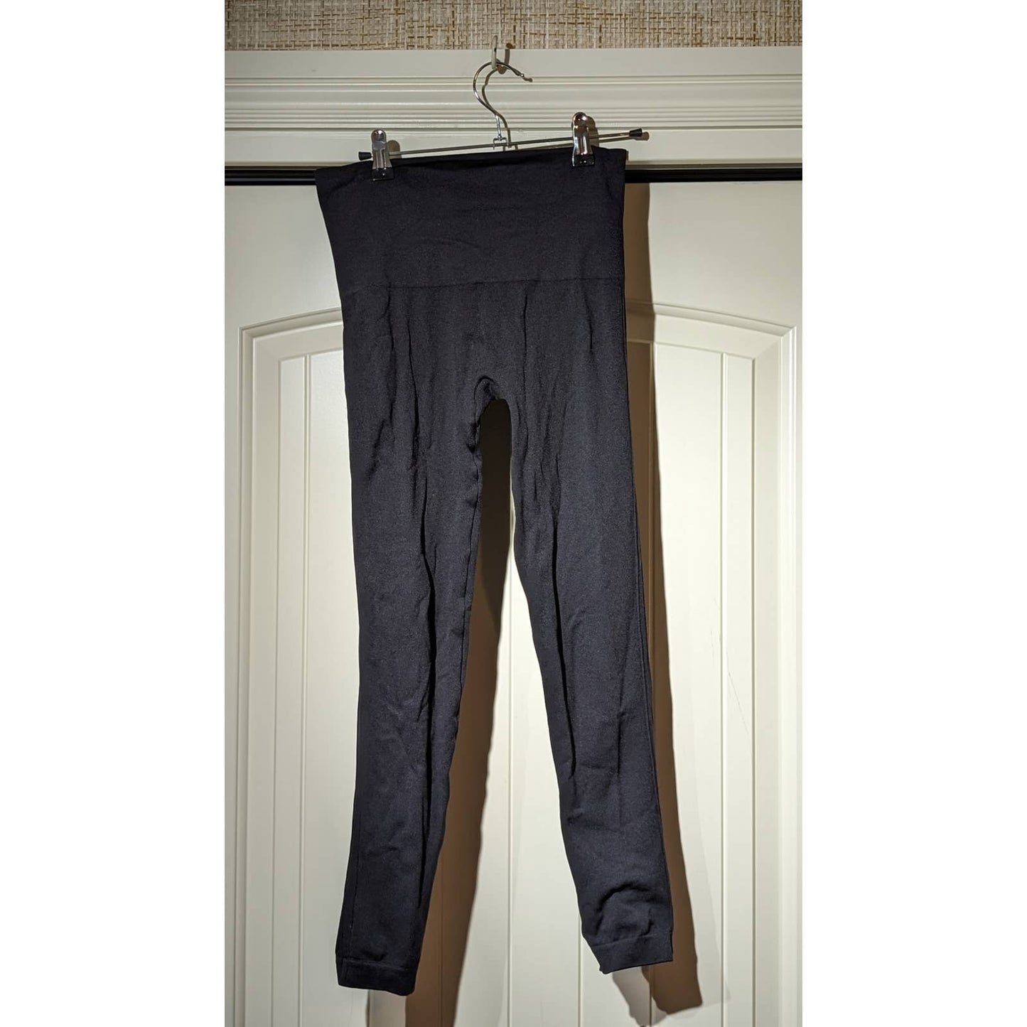 Spanx Look At Me Now Black Seamless Leggings Womens Size M