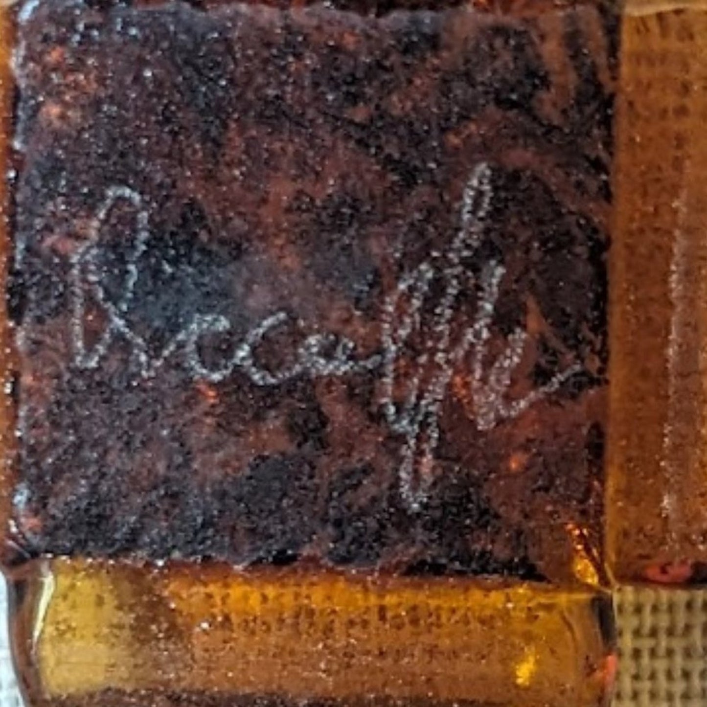 Murano Cross -- Signed Vetro Artistico With Artist's Signature Vetreria Accaeffe