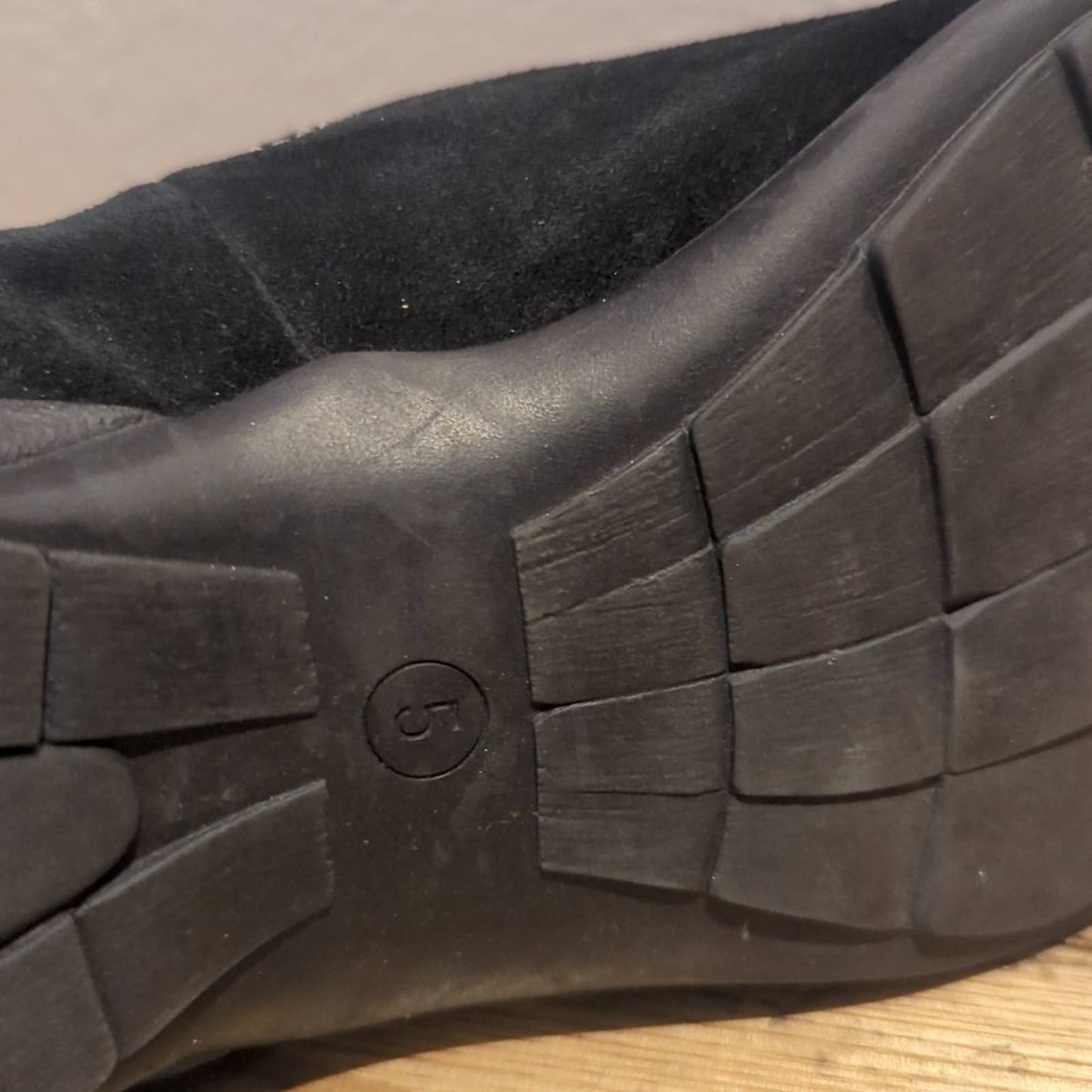 Hogl Sport Gore Tex XCR Black Suede Slip On Loafer Flats Women's Size 5