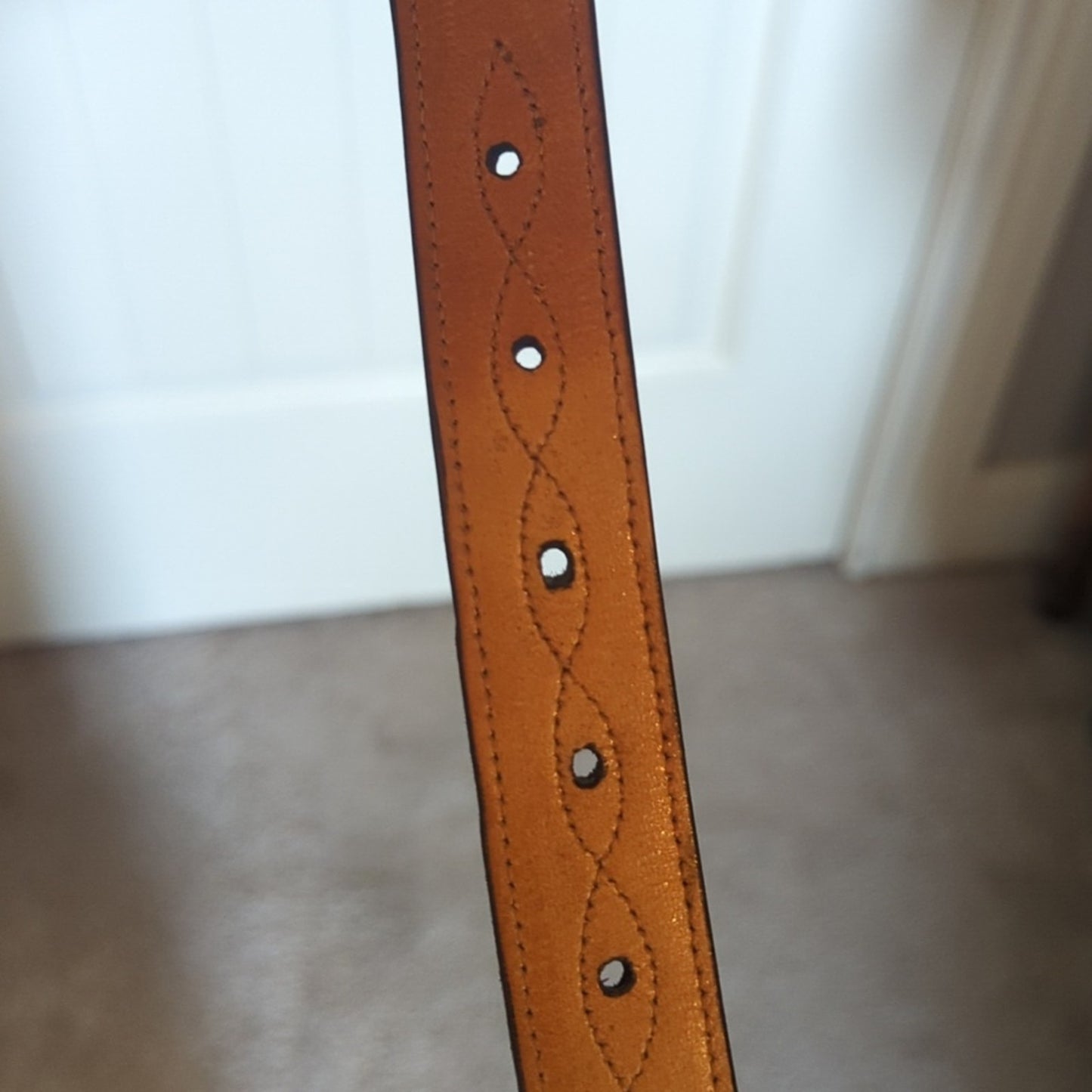 Rodney Ammons One of a Kind Custom Hand Made Black Alligator Belt Men's Sz 42.