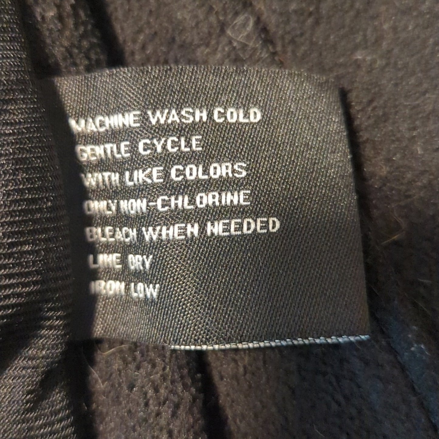 Black Rivet Black Medium Weight Soft Shell Performance Full Zip Jacket Sz M