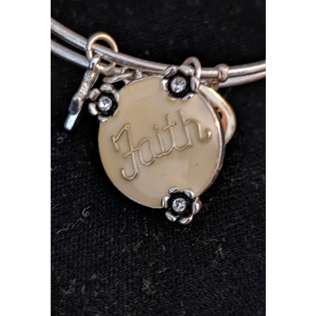 Three Silver Tone Bangle Style Bracelets