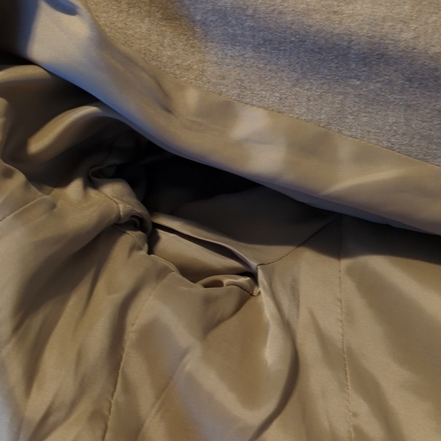 Talbots Tan Stretch Fabric Made in Italy Three Button Blazer Womens Plus Sz 12W