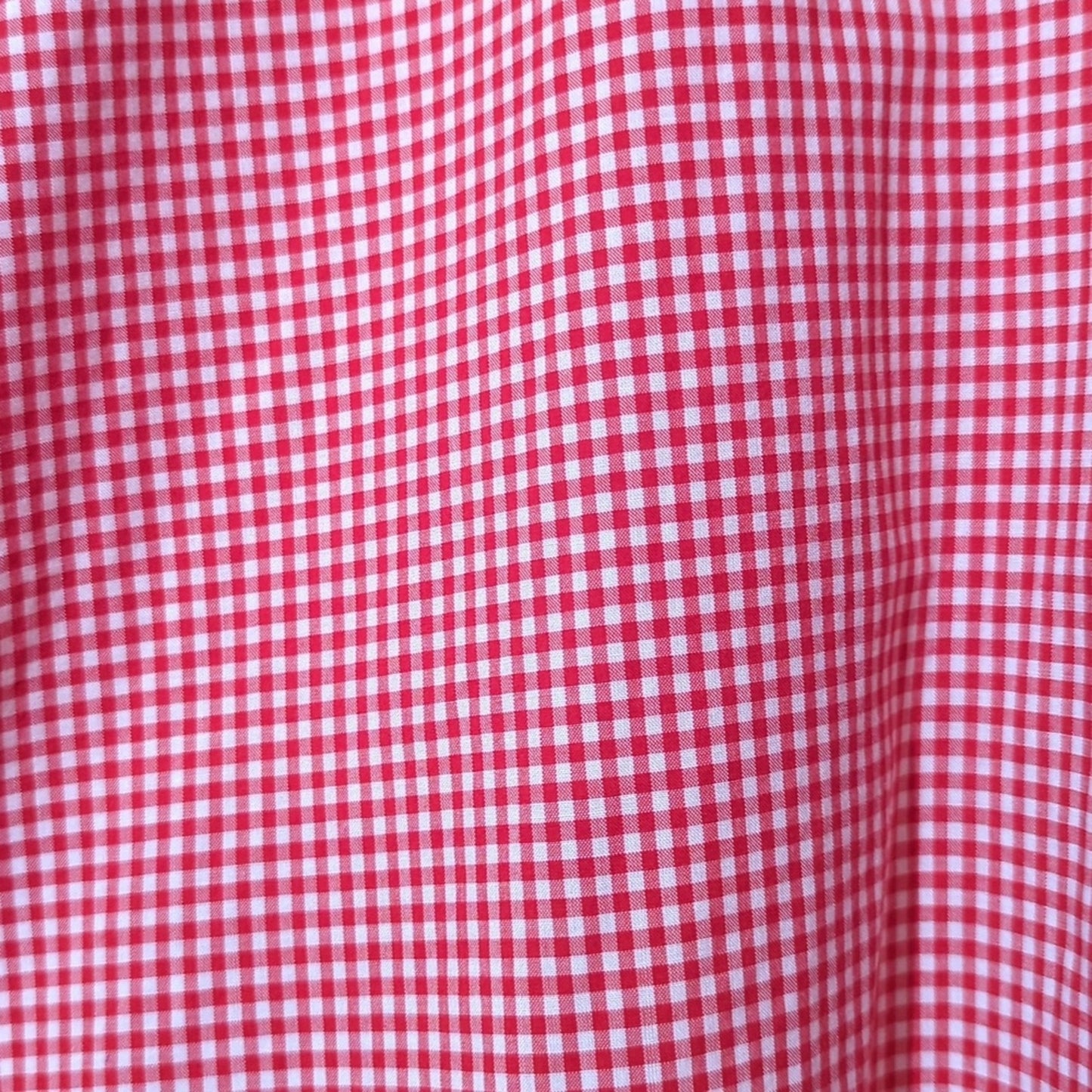 Faconnable Red Check 100% Cotton Button Down Shirt Men's Size XL