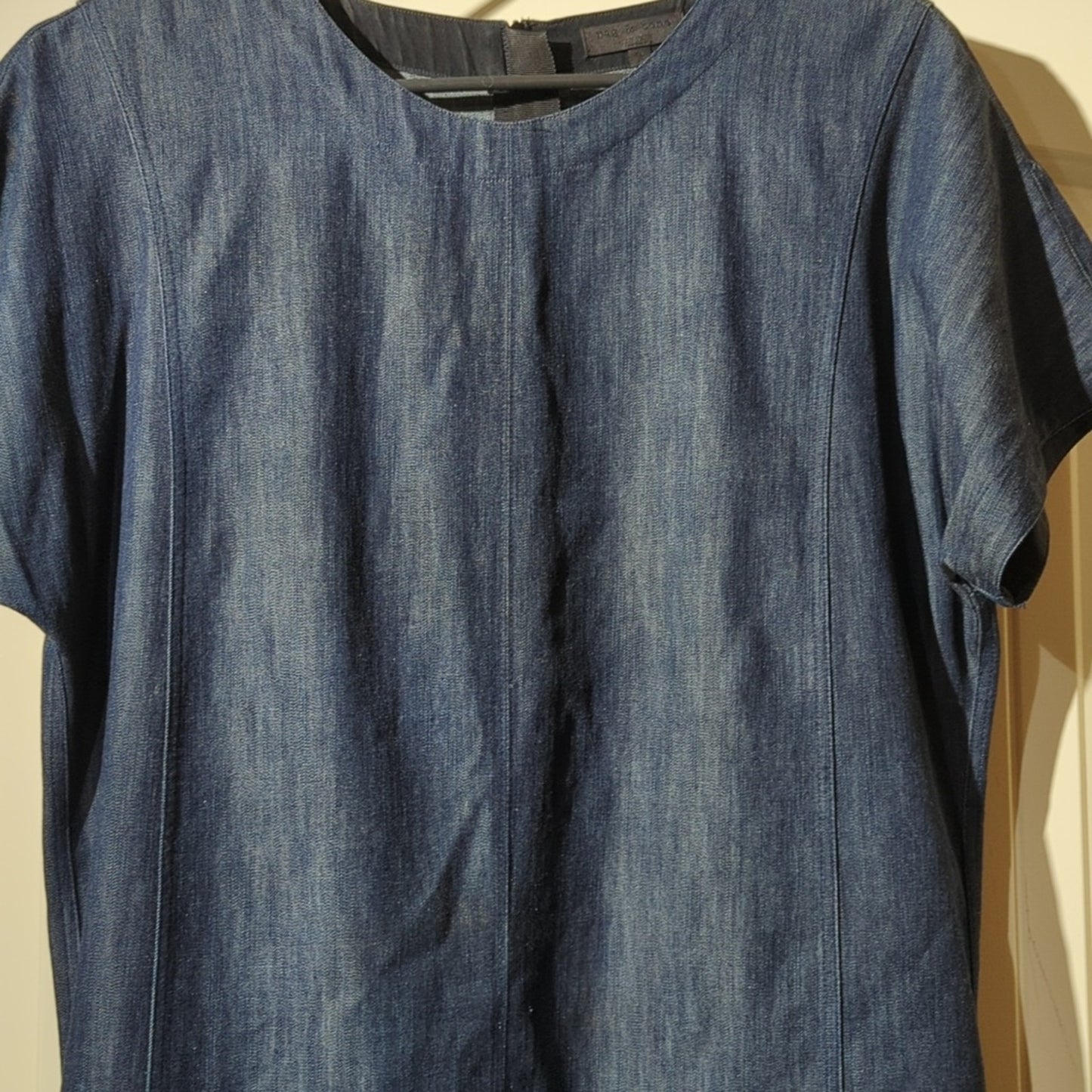 Rag & Bone Ryder Denim Pocket Sheath Dress Women's Size Petite S