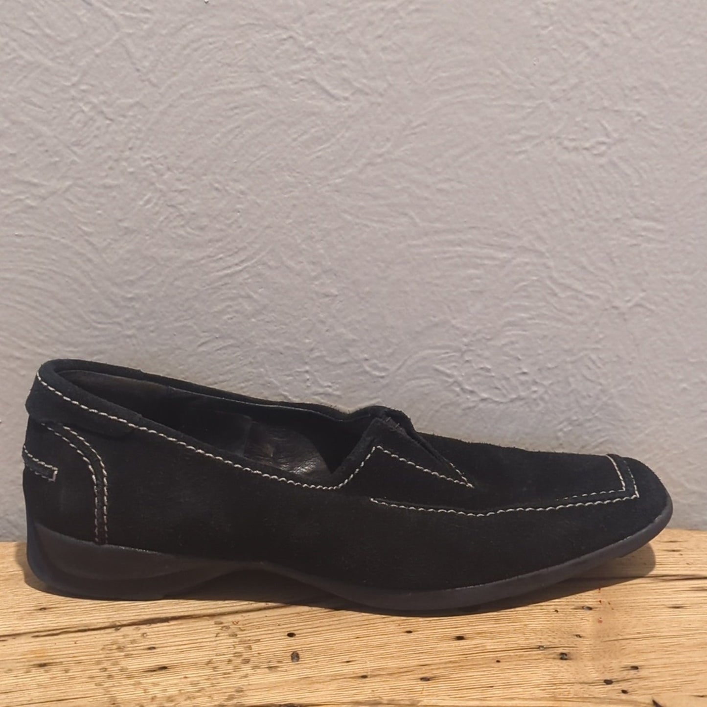 Hogl Sport Gore Tex XCR Black Suede Slip On Loafer Flats Women's Size 5