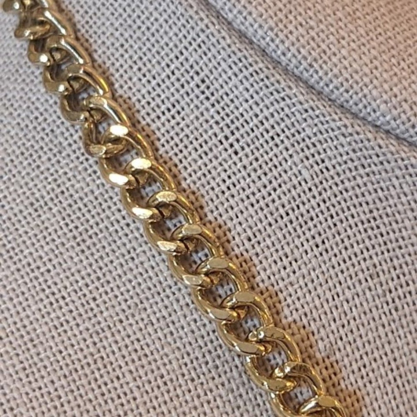 ABS Allen Schwartz Gold Tone Fringe Necklace  with Rhinestone Dangles