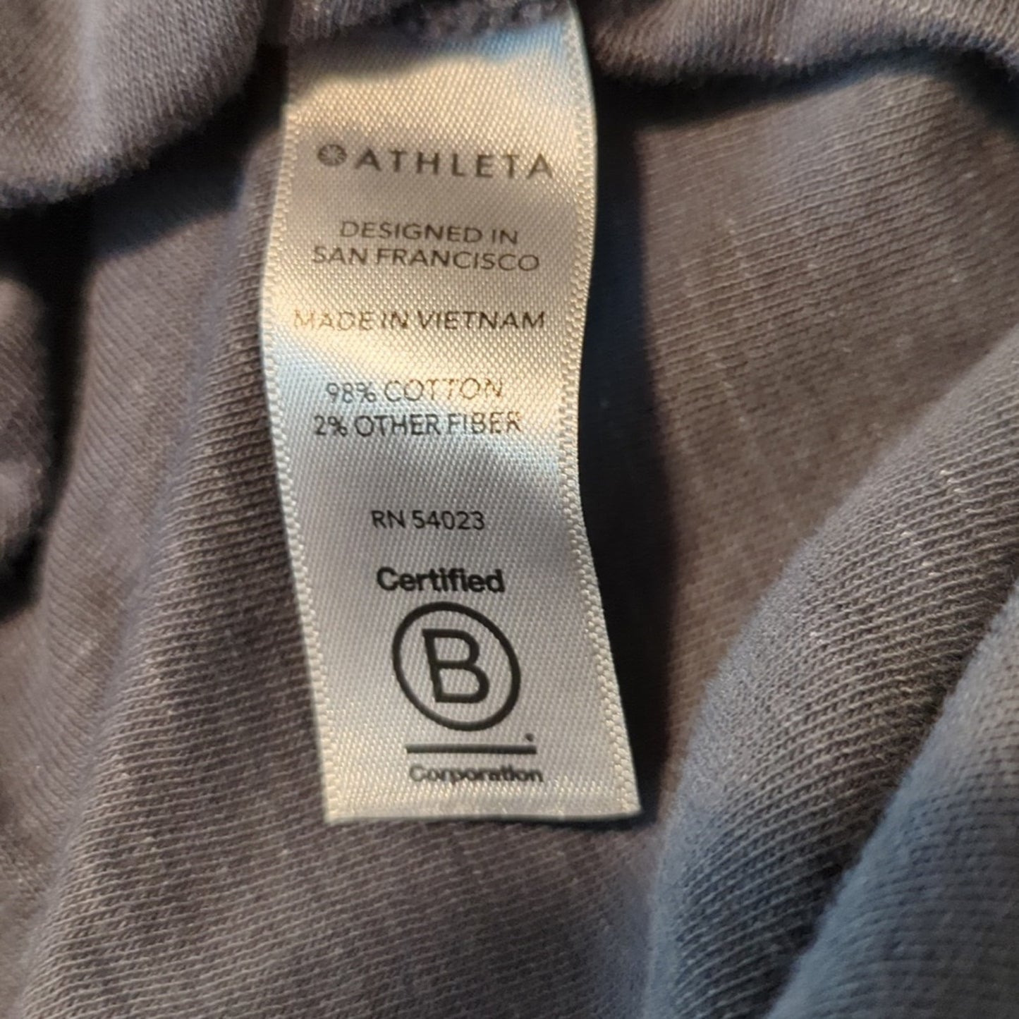 Athleta Gray Full Zip Pocket Draw String Hoodie Women's Size M