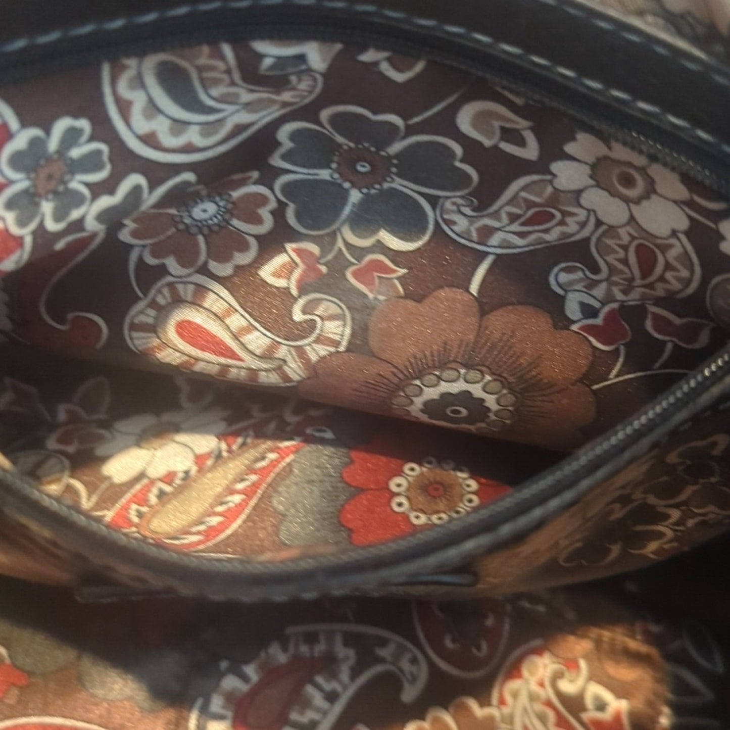 Clark's Brown Soft Pebbled Leather Buckle Magnetic Closure Shoulder Bag
