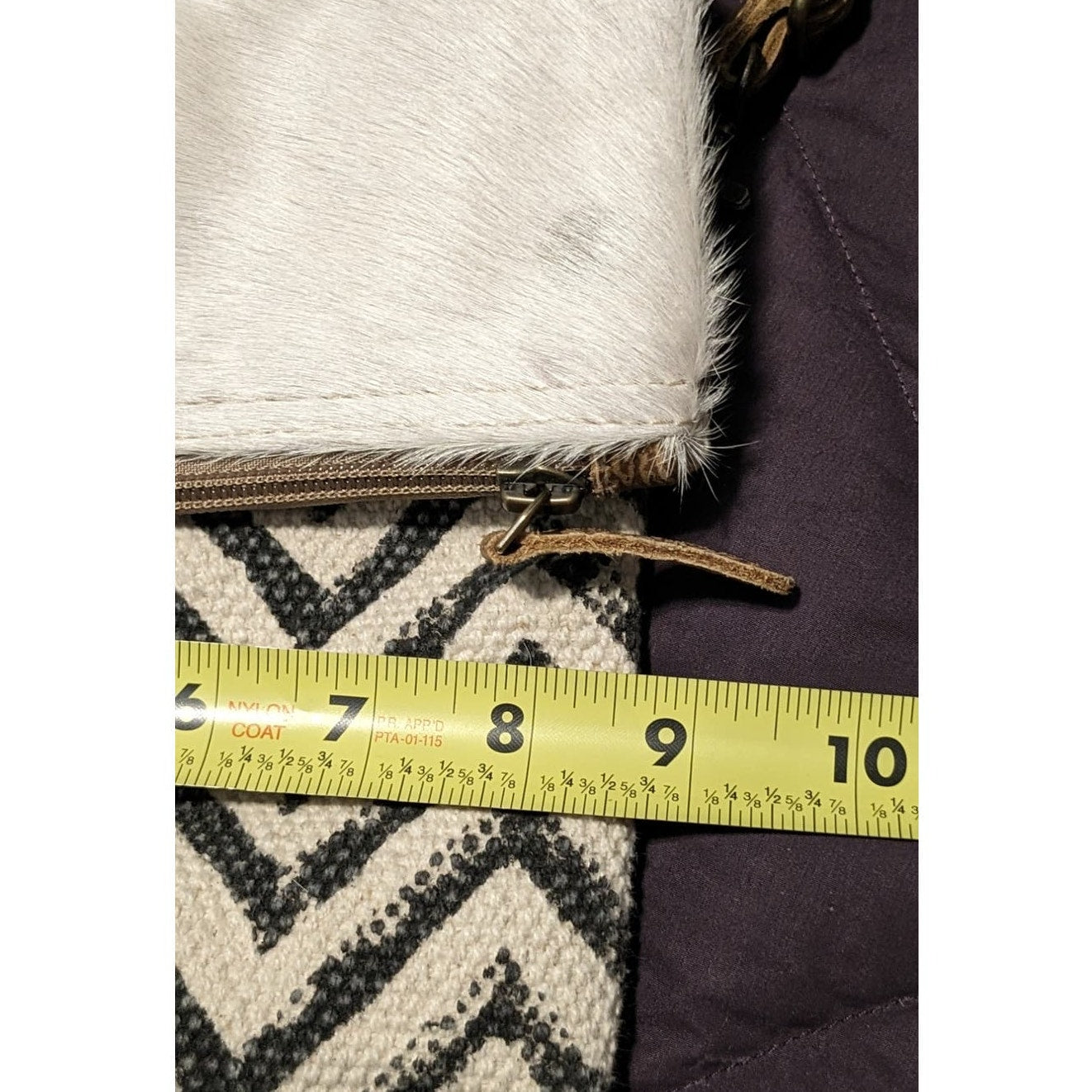 Myra Bag Devious Upcycled Canvas & Cowhide Crossbody Bag