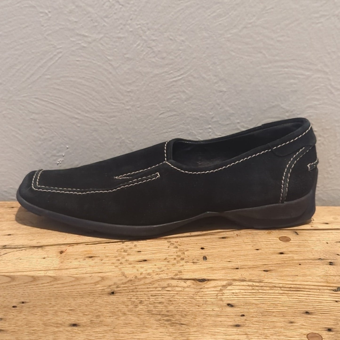 Hogl Sport Gore Tex XCR Black Suede Slip On Loafer Flats Women's Size 5