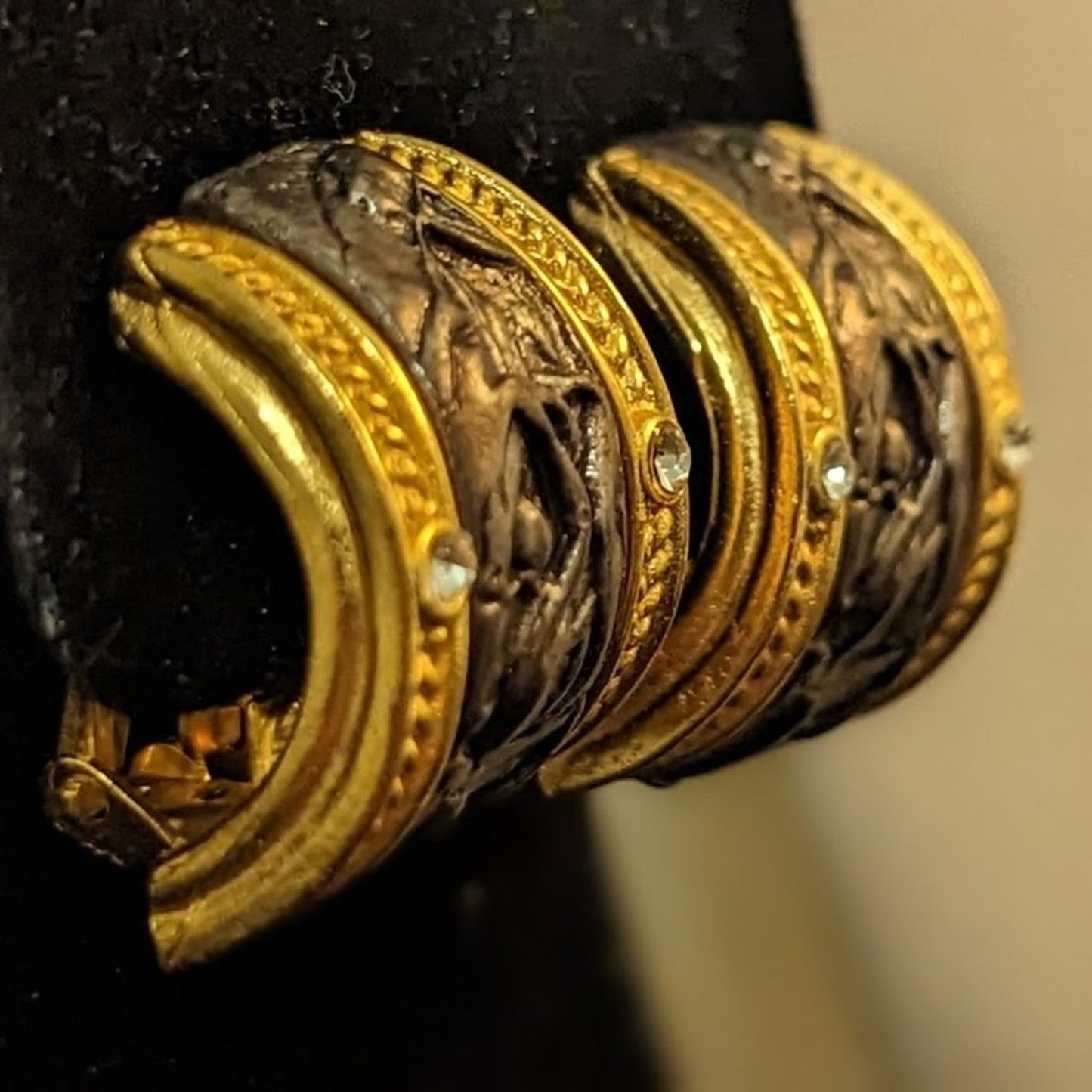 Etruscan Inspired Clip on Earrings