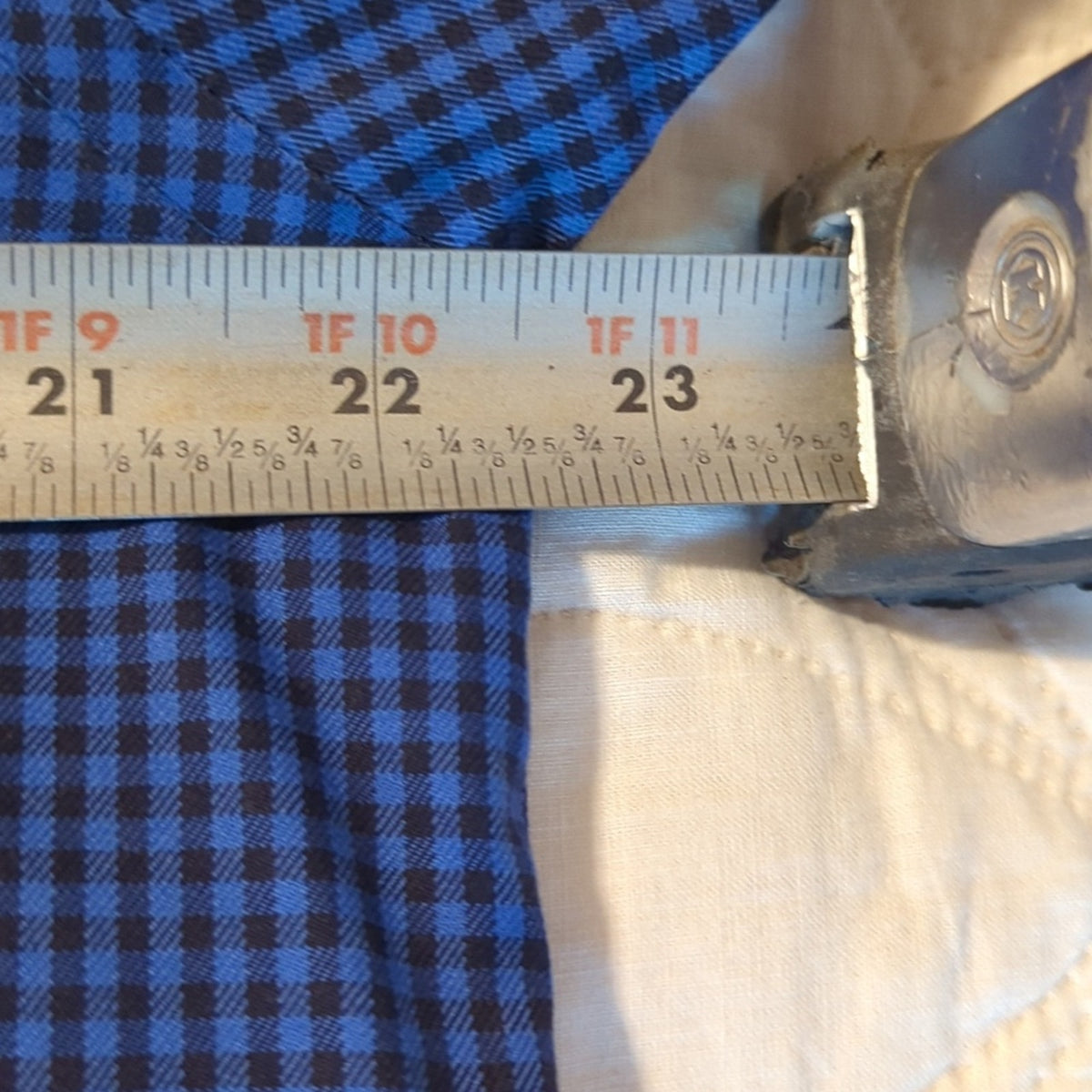 Orvis Blue Check 100% Cotton Pocket Button Down Shirt Men's Size M