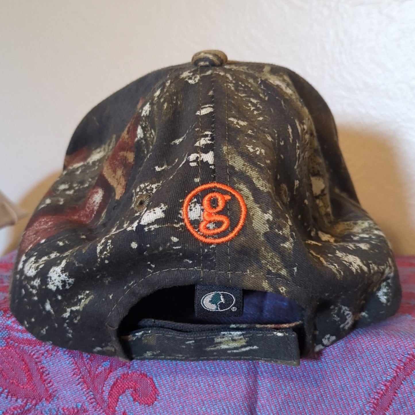 Garth Brooks World Tour 2014 Orange Embroidered Camo Adjustable Cap