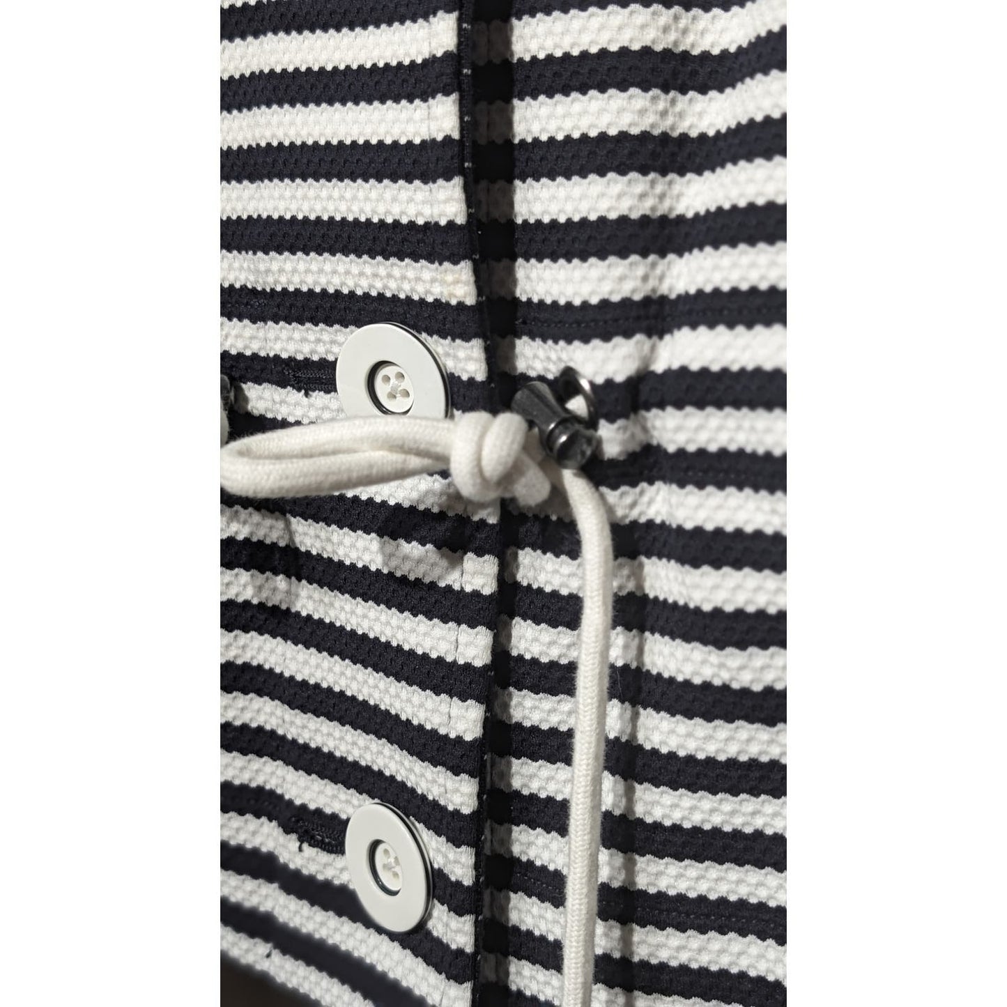 Cabi Harbor Jacket Navy Blue White Stripe Jacket Women's Sz S
