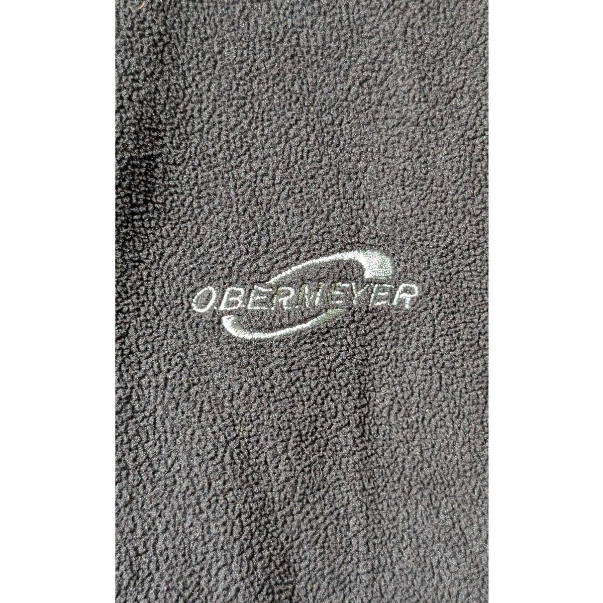 Obermeyer Black Fleece Zip Pocket Full Zip Vest Mens Size M