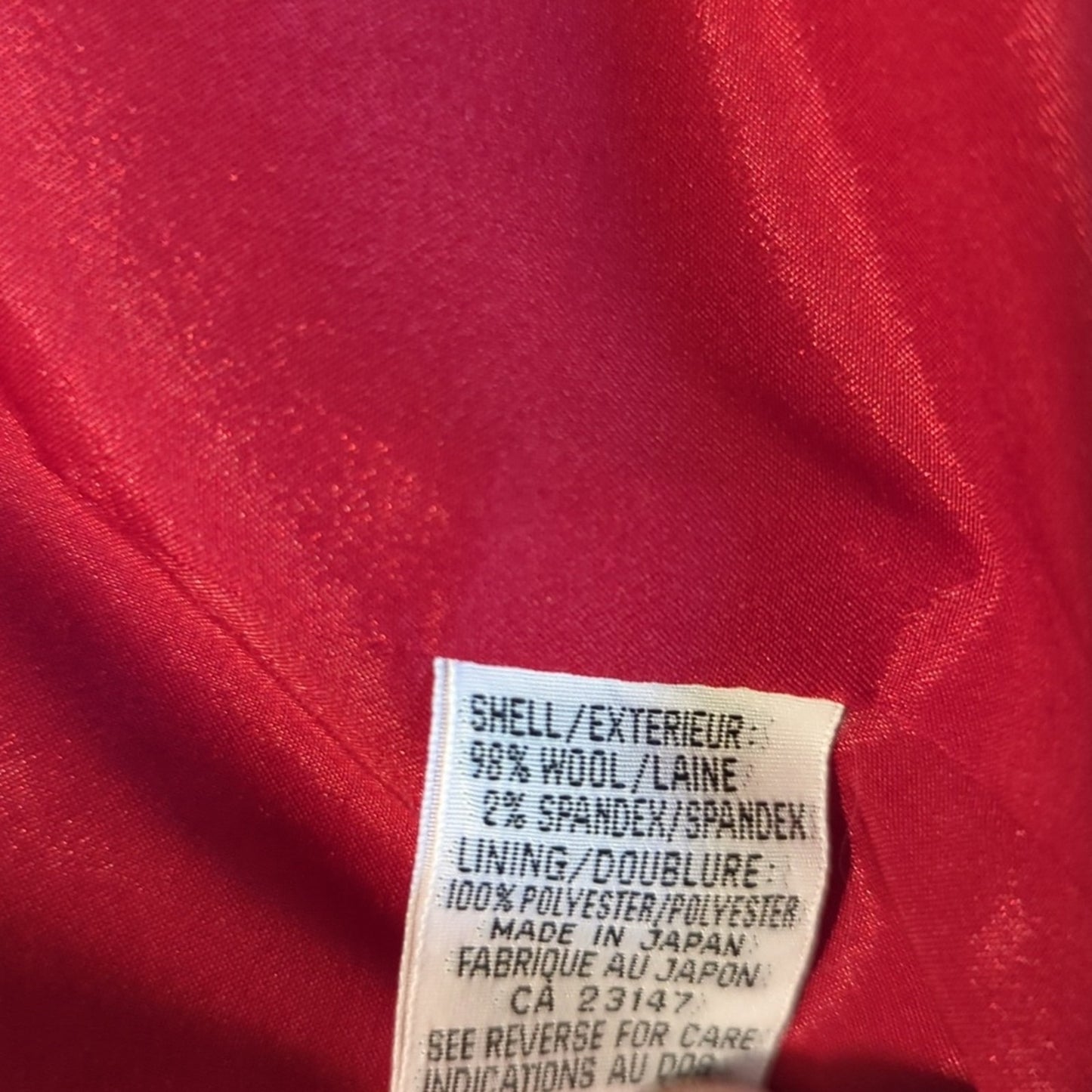 Talbots Red Wool Double Breasted Gold Button Vintage Blazer Women's Plus Sz 12W