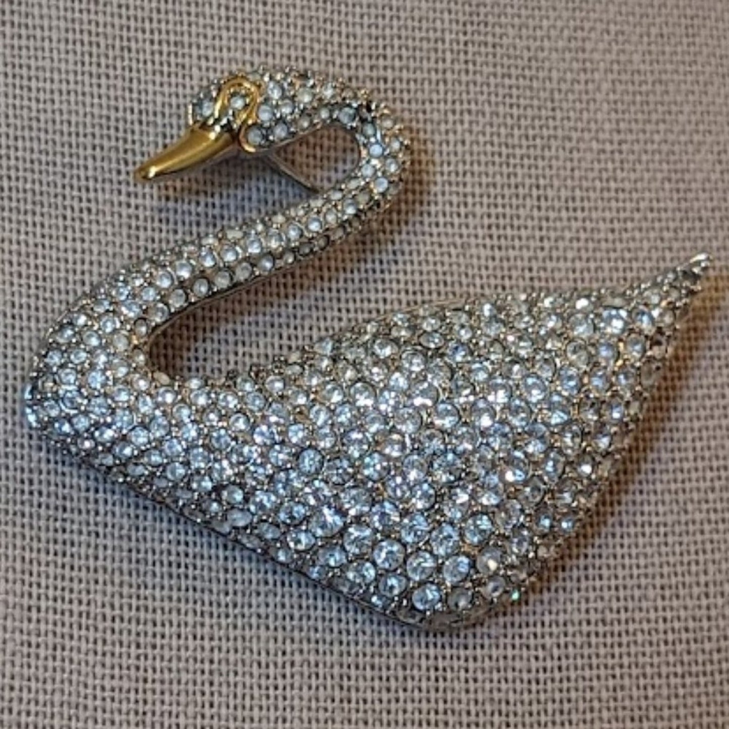 Swarovski Swan Brooch from before 2000 -- Vintage