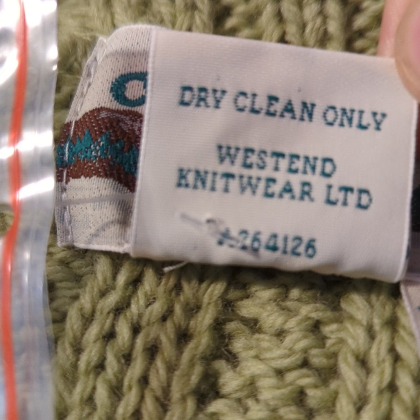 Aran Crafts Ireland Green Luxury Button Up Hand Knit Cabled Cardigan Women Sz XS