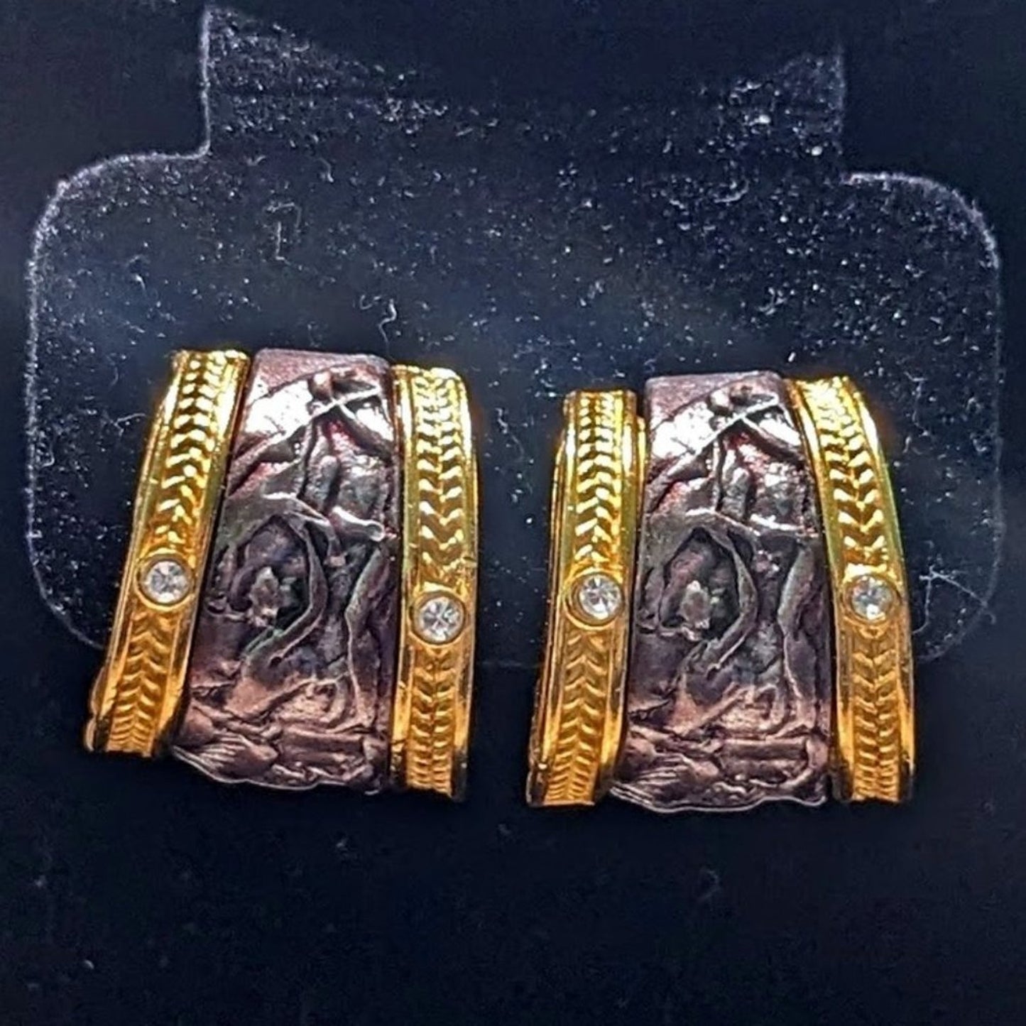 Etruscan Inspired Clip on Earrings