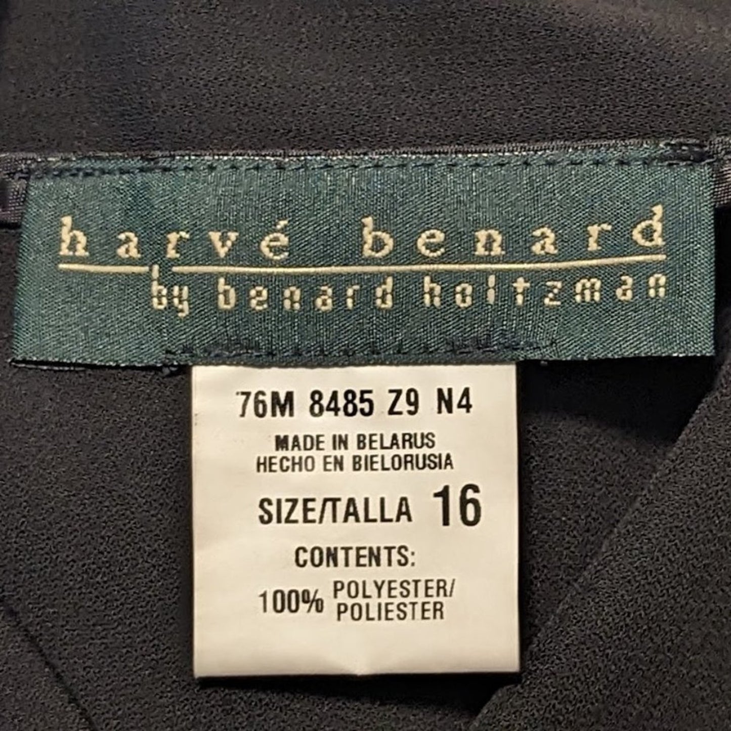 Harve Bernard Vintage Black Crepe Fully Lined Half Pleat Women's Sz 16 NWT Skirt