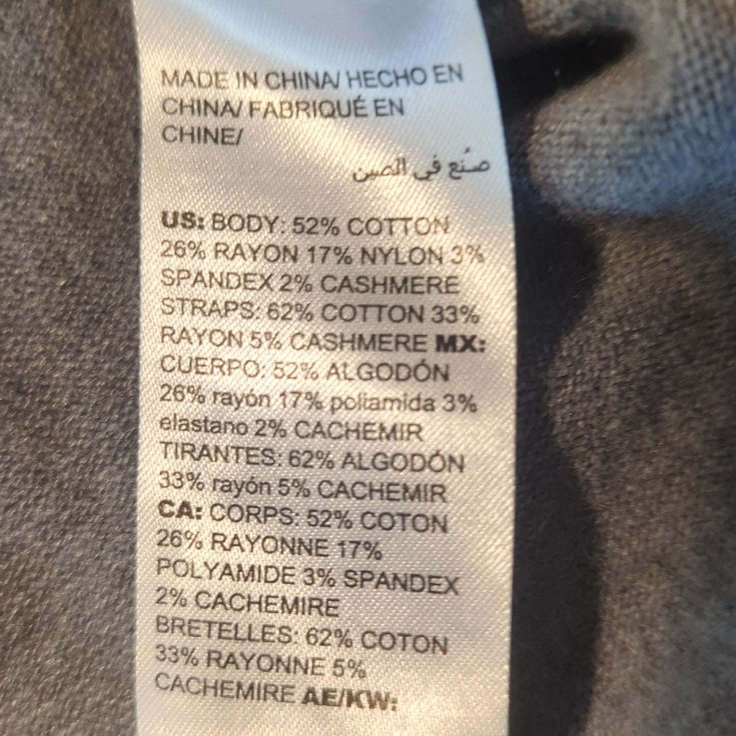 Chico's Zenergy Gray Crystal Studded Tie Hoodie Pocket Sweater Women's Sz 1 (M)