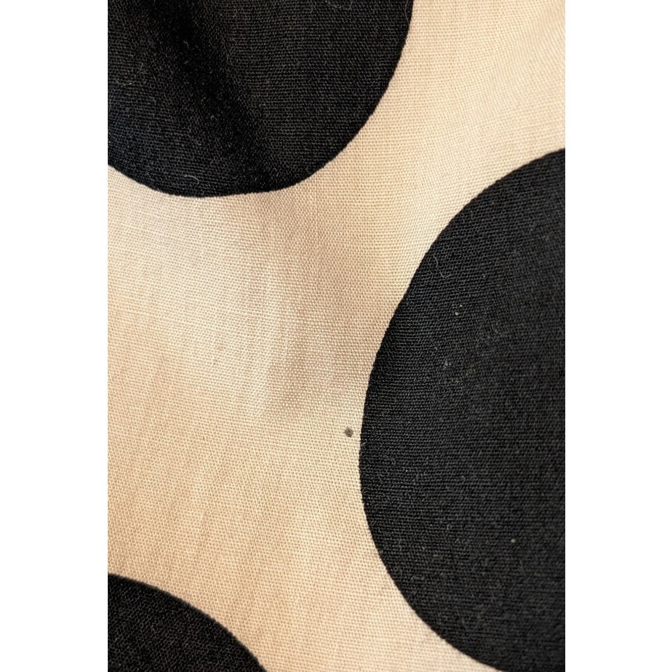 Jolie Moi Cream Black Polka Dot Fit and Flare Tie Back Dress Womens Sz 12