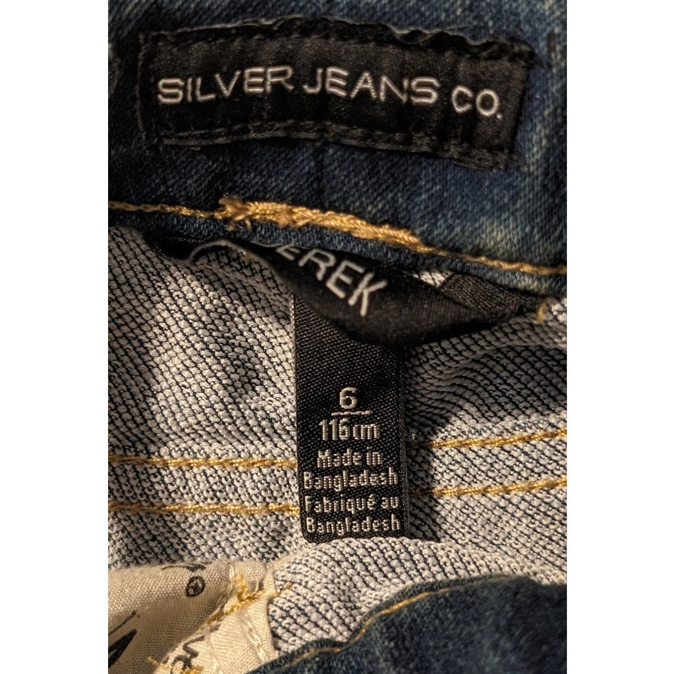 Silver Jeans Co. Derek Eco Friendly Denim Short, Medium Wash NWT Kids Size 6