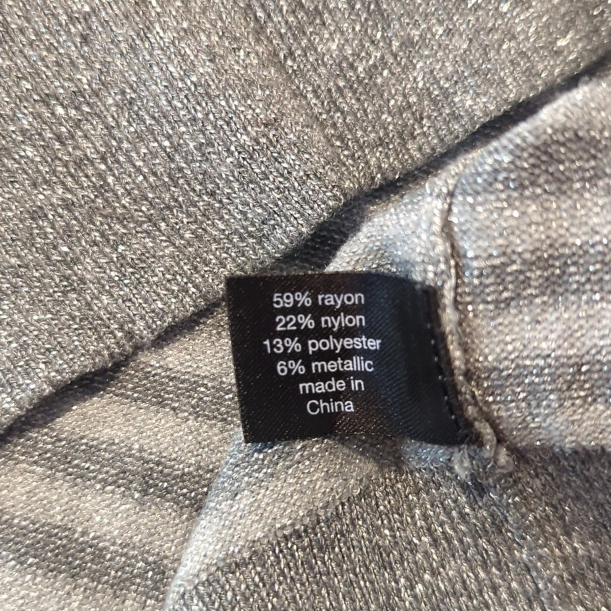 Lane Bryant Silver Metallic Striped Cardigan Wide Ribbed Hem and Cuffs Sz 18-20