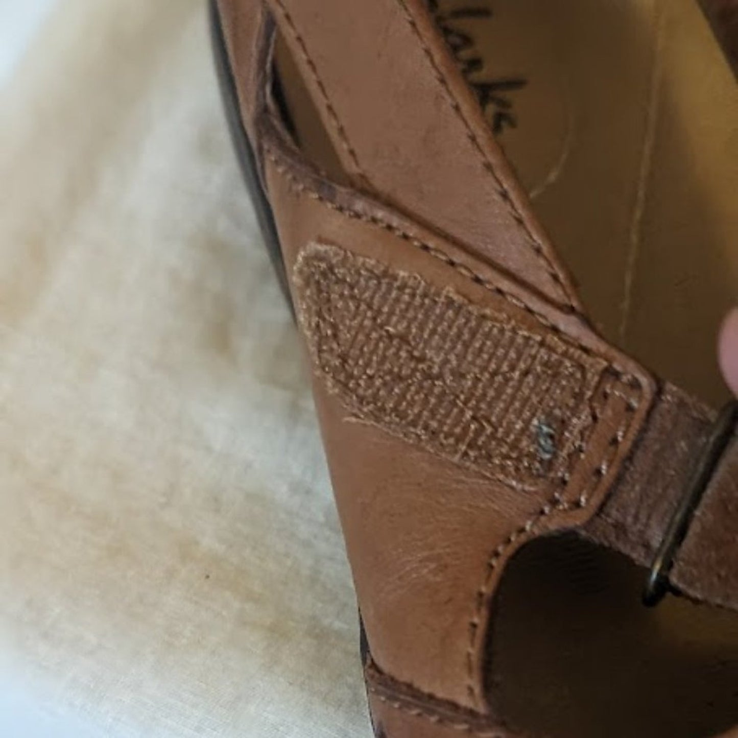 CLARK'S Bendable Ashland Rivers Spin Leather Brown Loafers Size 7