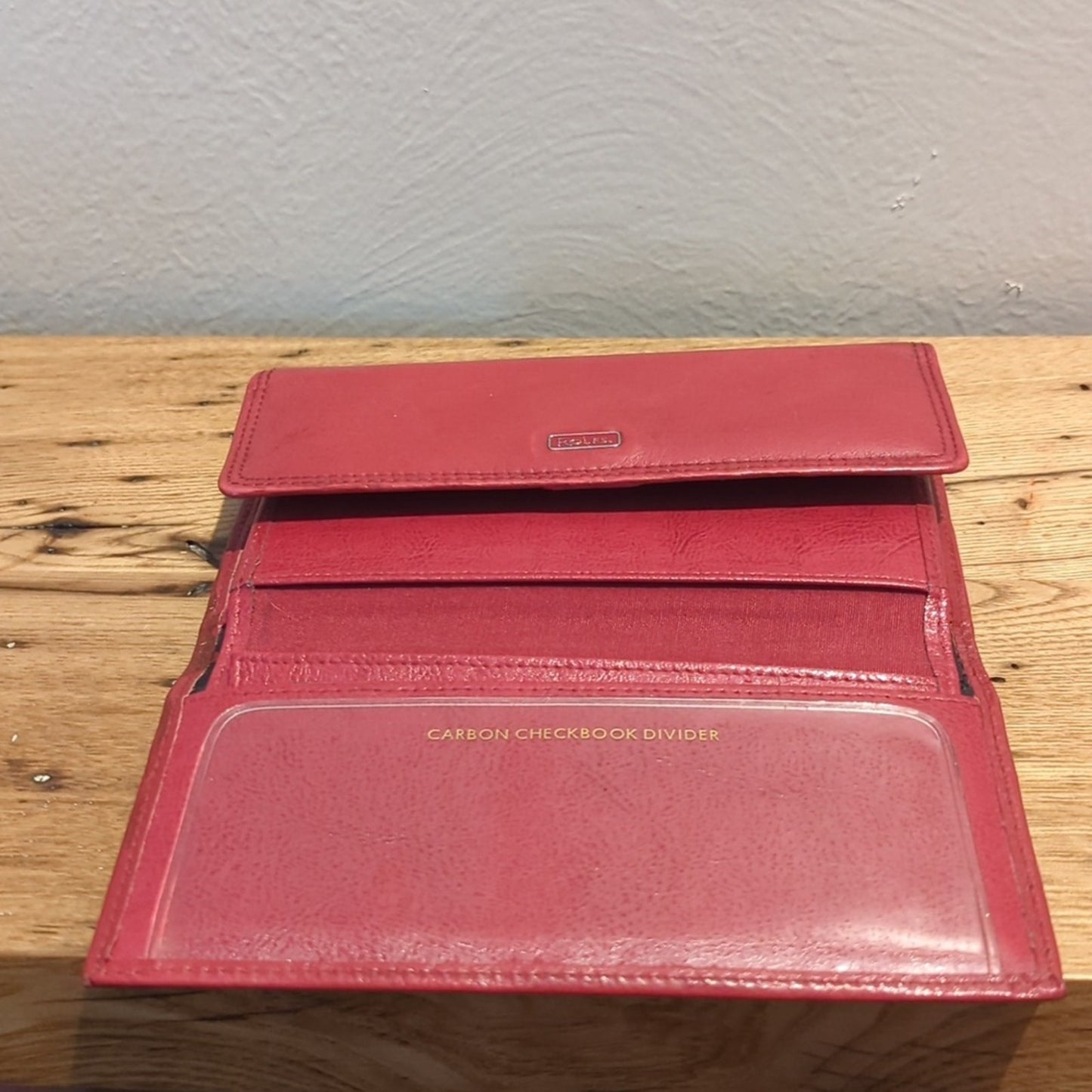Vintage Rolf's Cherry Red Leather Wallet