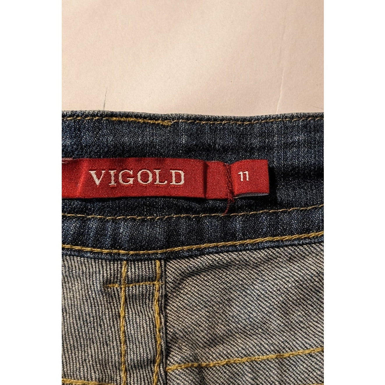 Vigold Embellished Boot Cut Faded Jean Junior Womens Size 11