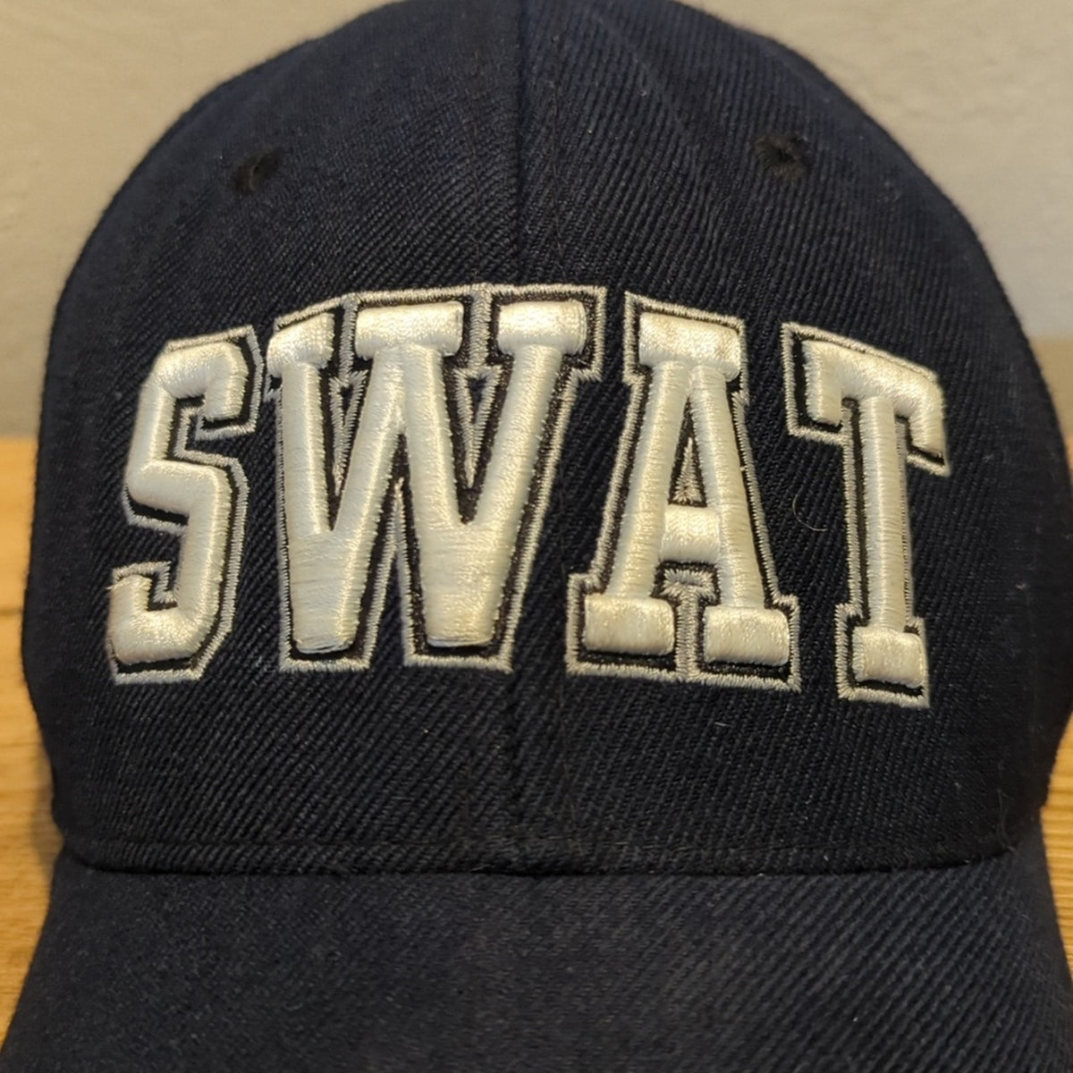 Rapid Dominance Navy and White Embroidered SWAT Adjustable Cap
