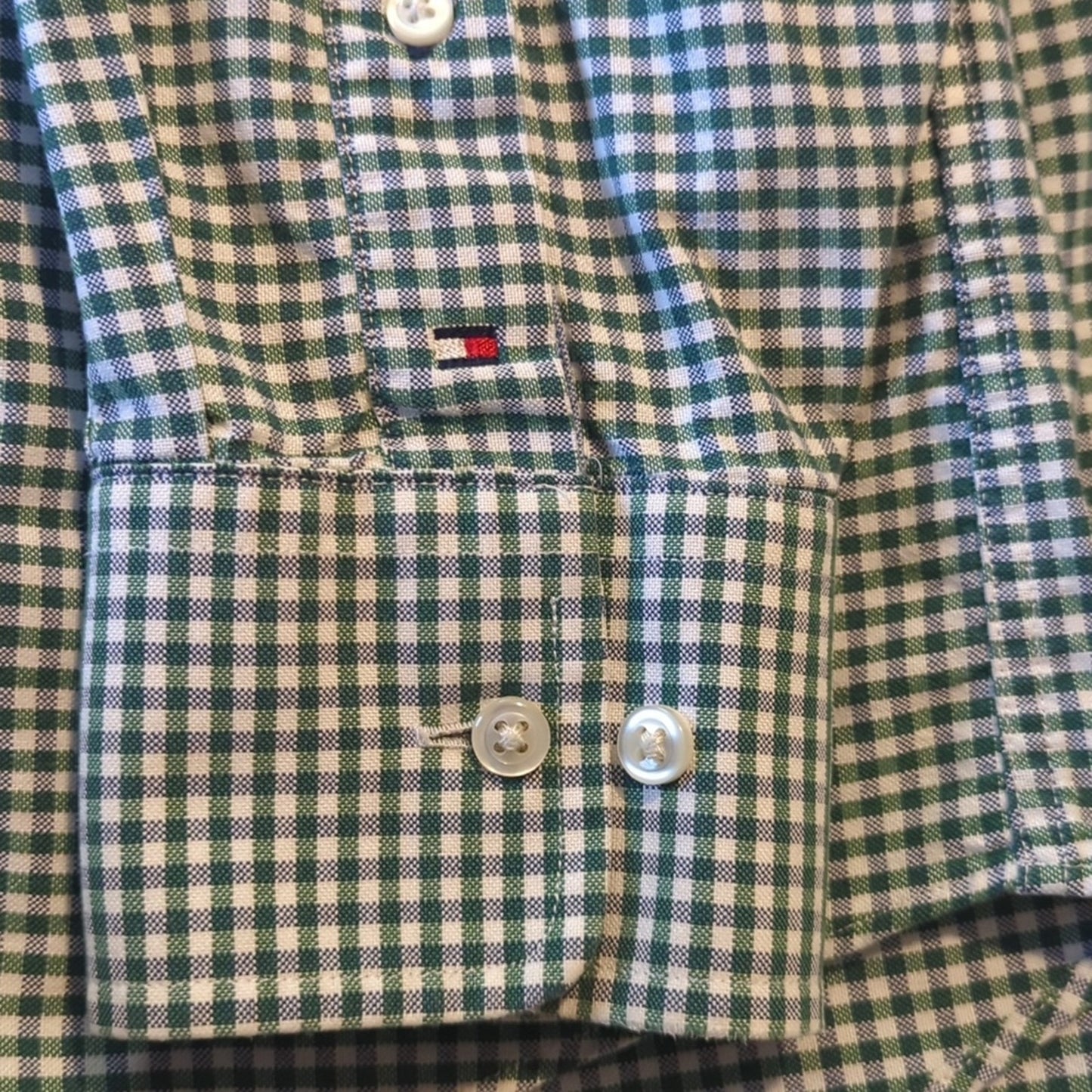 Tommy Hilfiger Regular Fit Green Heritage Oxford Button Down Shirt 16-34/35