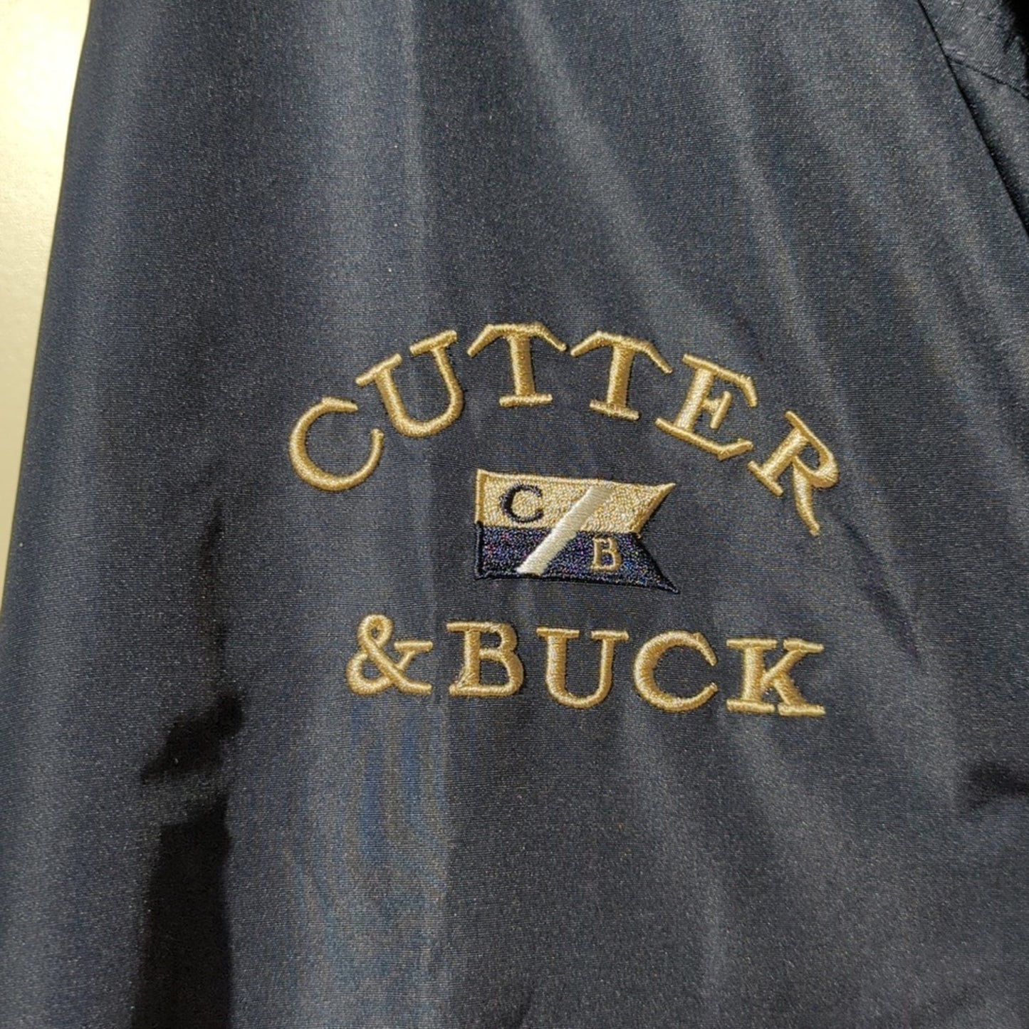 Cutter & Buck Navy Golf Performance Pullover V-Neck Windbreaker Men's Size XXL